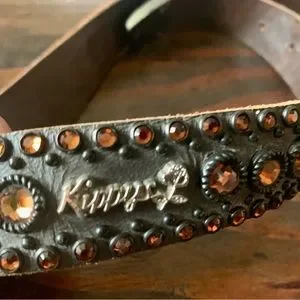 Kippys | Accessories | Kippys Leather Belt With Swarovski  display picture 3